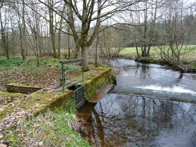 the weir and sluice